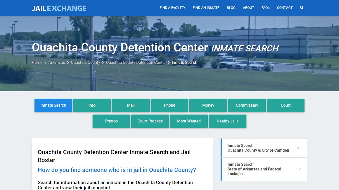 Ouachita County Detention Center Inmate Search - Jail Exchange